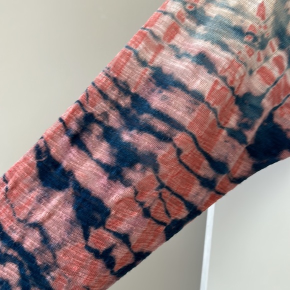 Hard Tail Tie-Dye Oversized Cropped Rayon Knit Sweater/ Top w Dolman Sleeves - Picture 12 of 14
